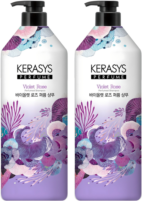 케라시스 퍼퓸 샴푸 바이올렛 로즈, 1L, 2개