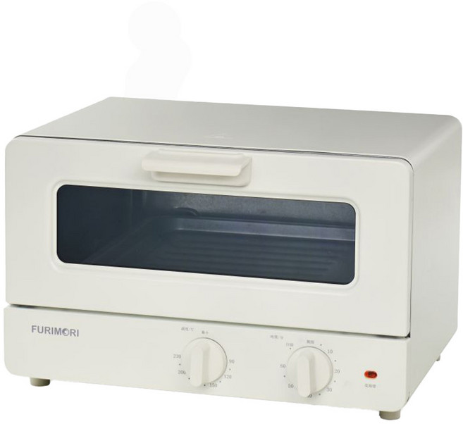 FURIMORI 富力森 日式美型12L電烤箱 FU-OV125 332x300x215mm 110V/60Hz 1000W 底部集屑盤設計