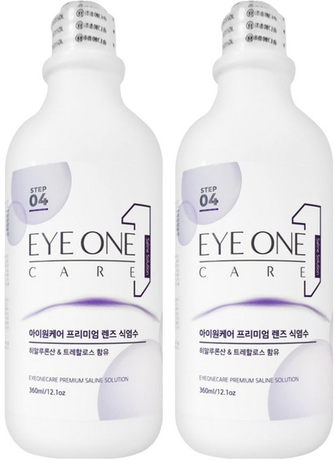 아이원케어 프리미엄 렌즈 식염수, 2개, 360ml