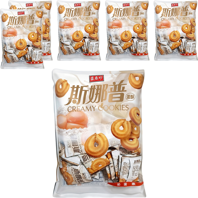 盛香珍 斯娜普蛋酥, 500g, 6袋