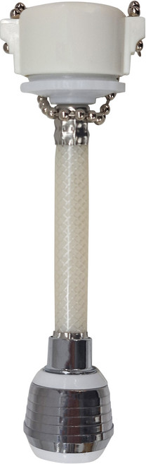 ForeverFun 永悅 精選珠鏈式加長兩段起泡器, 白色 + 銀色