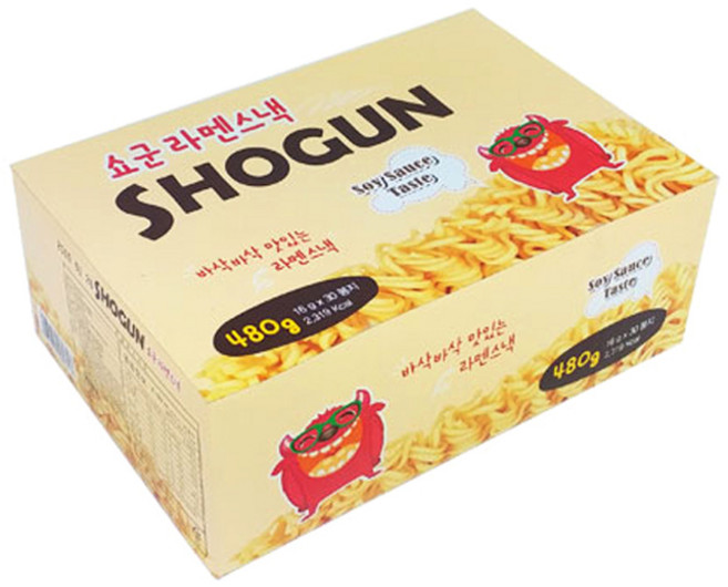 SHOGUN 쇼군 라멘스낵 간장맛, 1박스