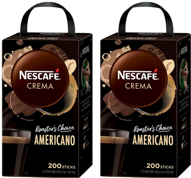 네스카페 크레마 아메리카노, 1g, 200개입, 2개