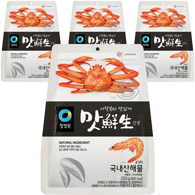 맛선생 해물 조미료, 250g, 4개