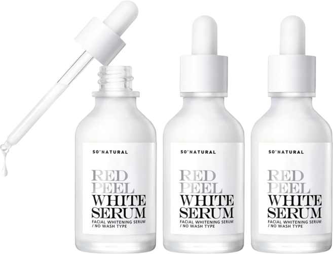 쏘내추럴 레드 필 화이트 세럼, 35ml, 3개