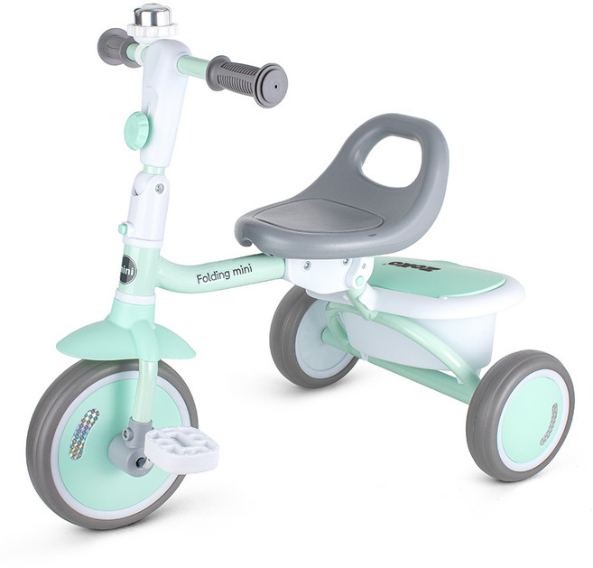조코 폴딩 미니 유아동 세발자전거, 민트그레이, 1개