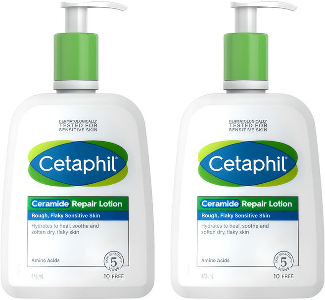 세타필 세라마이드 리페어 바디로션, 473ml, 2개