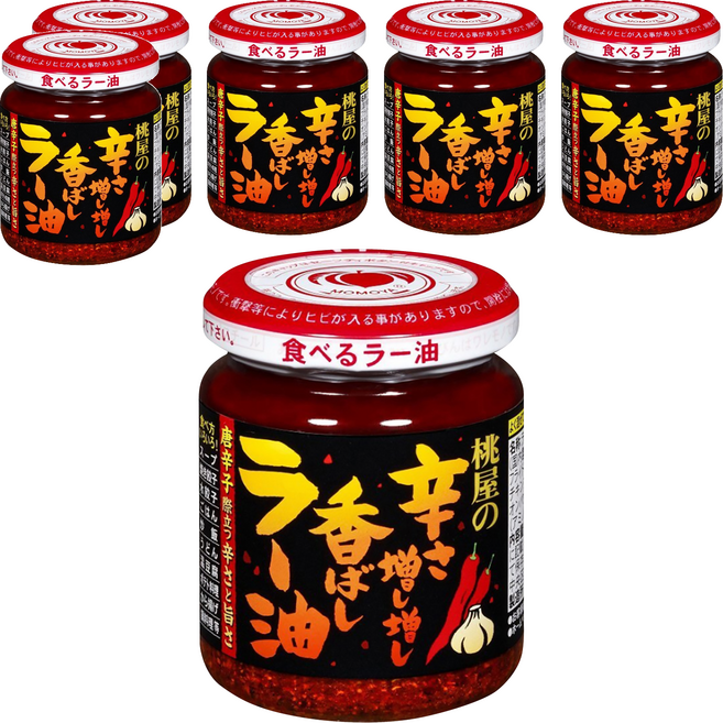 桃屋 蒜香辣油 加強版, 105g, 6罐