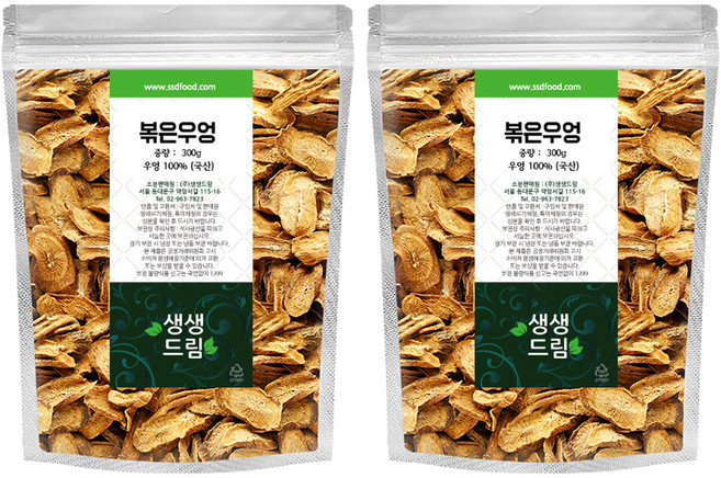 생생드림 볶은 우엉 우엉차, 300g, 1개입, 2개