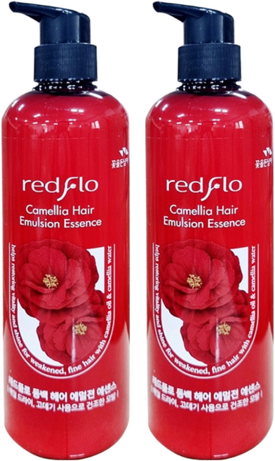 꽃을든남자 레드플로 동백 헤어 에멀젼 에센스, 500ml, 2개