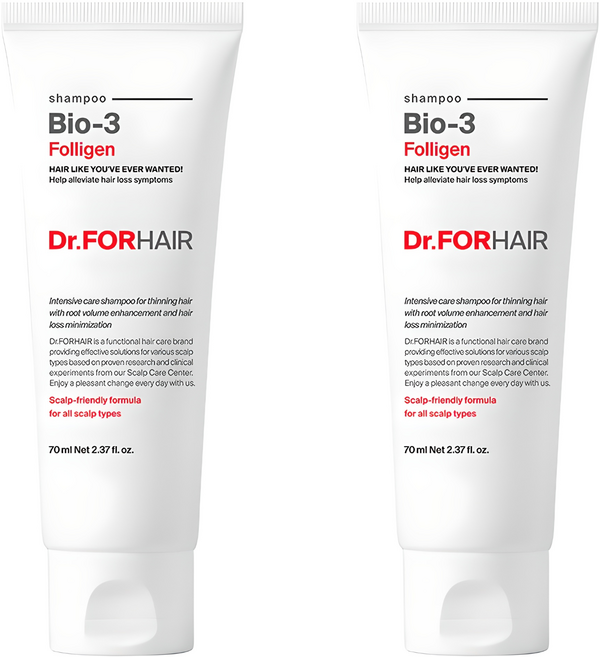 닥터포헤어 폴리젠 바이오3 샴푸, 70ml, 2개
