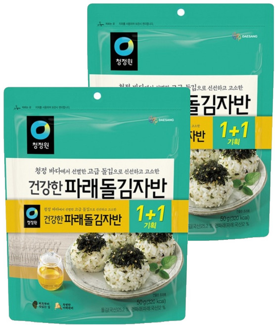 청정원 파래돌김자반 1+1, 100g, 2개