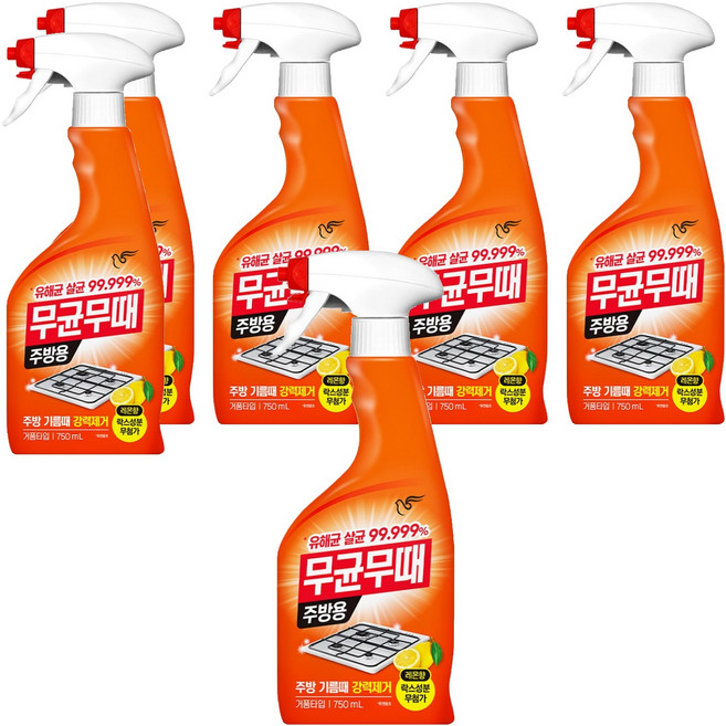 무균무때 주방용 세정제, 750ml, 6개