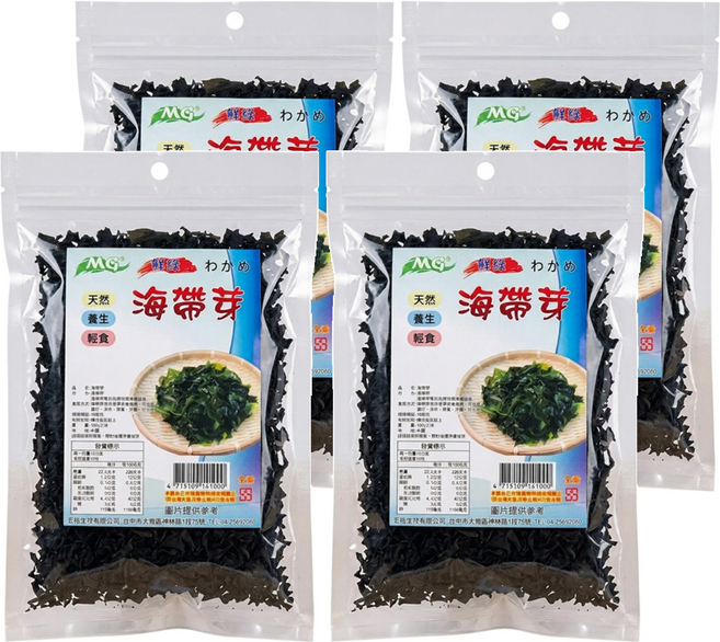茂格生機 海帶芽, 100g, 4包