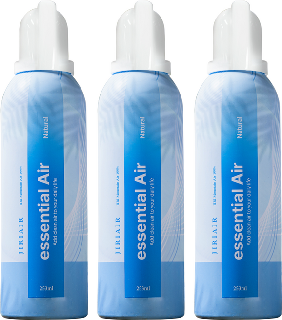 지리에어 지리산 프리미엄 에센셜에어 휴대용 미니 공기캔 여행용 253ml, 3개