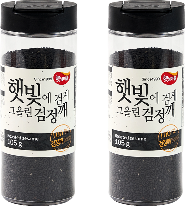 햇님마을 햇빛에 검게 그을린 검정깨, 105g, 2개