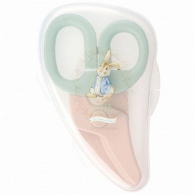 Skater 兒童安全食物剪, 彼得兔 粉紅 + 綠色, 1支