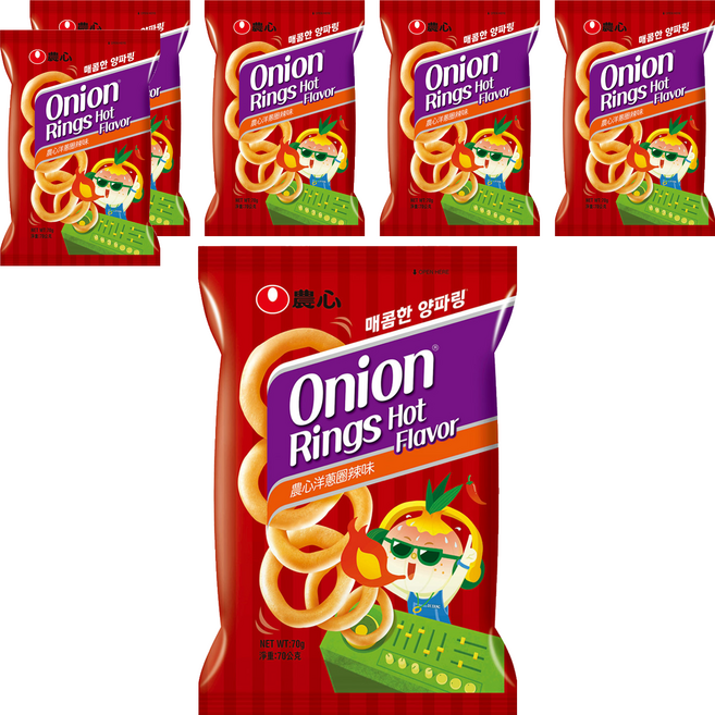 NONGSHIM 農心 洋蔥圈 辣味, 70g, 6包