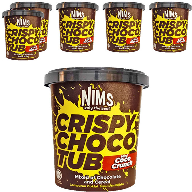 NIMS 크리스피 초코컵 코코크런치 패밀리컵, 6개, 250g
