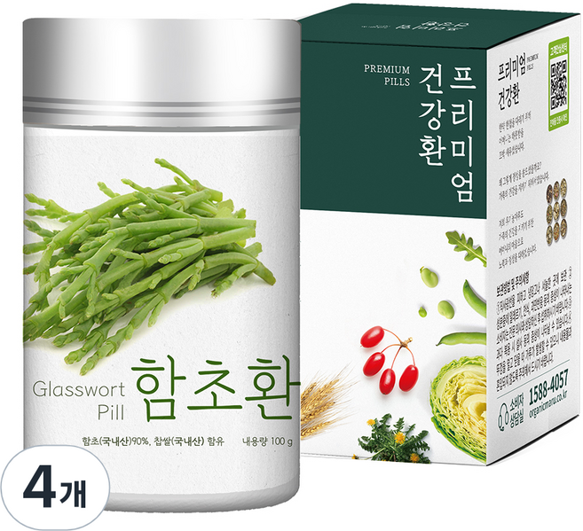 프리미엄 함초환, 4개, 100g