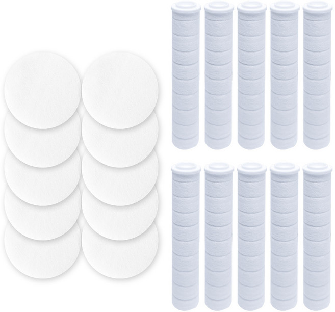 필터클래스 아토젯 샤워기 호환 녹물제거필터 10개 + 헤드필터 10개, 1개, 무향