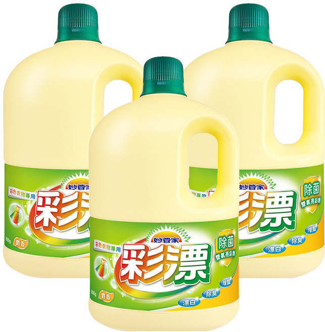Magic Amah 妙管家 彩色漂白水 麝香香味, 2.6kg, 3桶