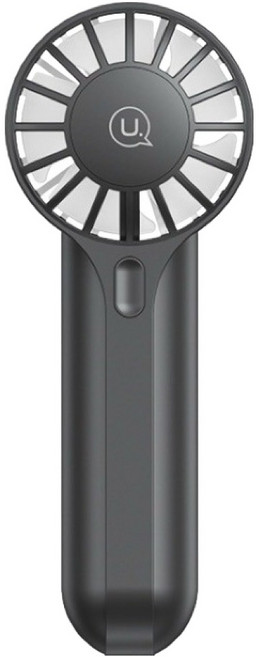 USAMS 優勝仕 高速手持迷你風扇 1200mAh 電池 三檔風速, ZB288, 黑色