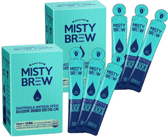 미스티브루 과테말라 안티구아 액상 스틱 더치커피, 25ml, 30개입, 2개