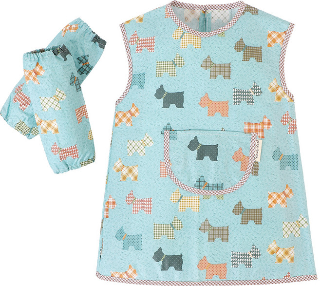 코니아일랜드 유아용 방수 미술가운 + 토시 세트