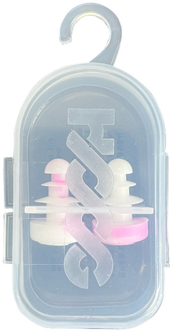 후그 실리콘 춥스 수영귀마개 2p, 핑크, 1개