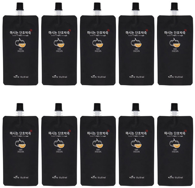 두손드림 아침 바로먹는 한끼 단호박죽, 130g, 10개