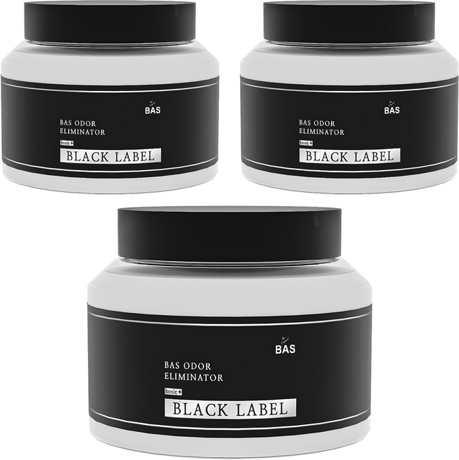 BAS 블랙라벨 베이직플러스 생활 탈취제 본품, 350g, 3개