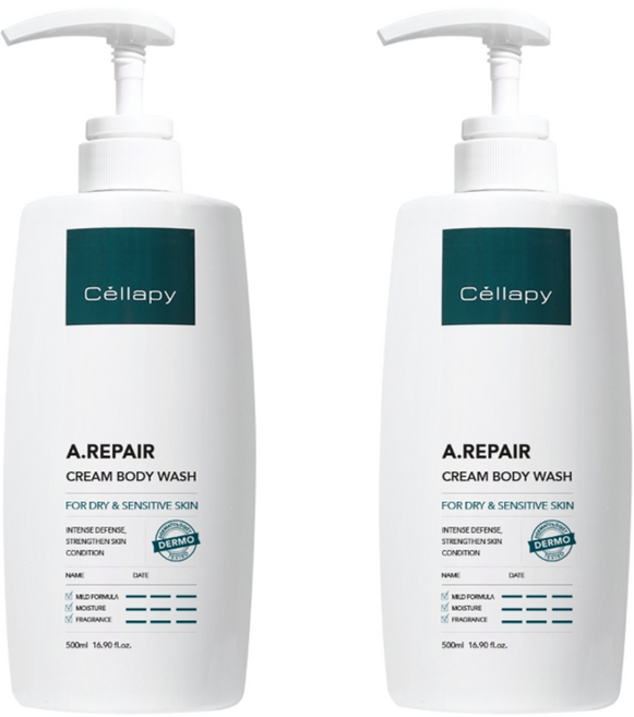 셀라피 에이리페어 크림 바디워시 플로럴 머스크향, 500ml, 2개