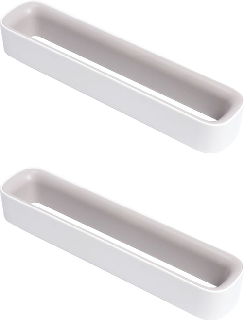 리빙홈디테일 홈 접착식 슬리퍼 걸이 거치대, 화이트, 2개