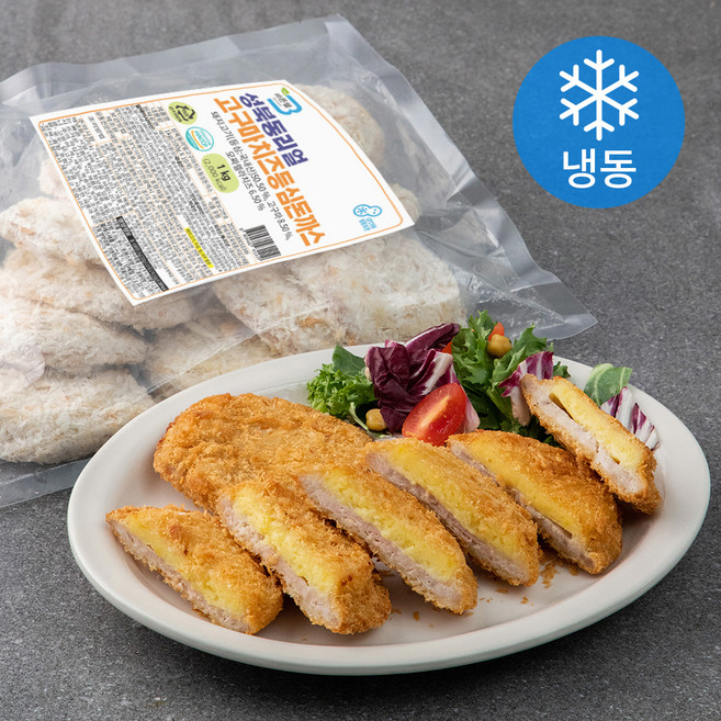 바른웰 성북동리얼 고구마치즈 등심돈까스 (냉동), 1kg, 1개
