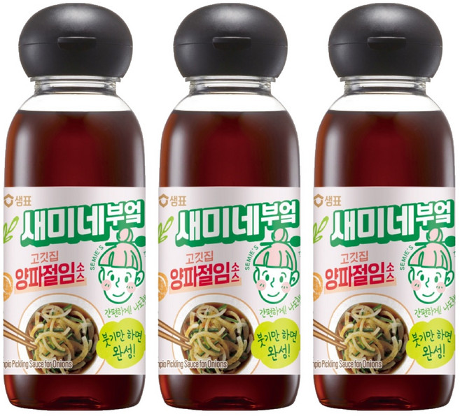 새미네부엌 고깃집 양파절임소스, 360g, 3개