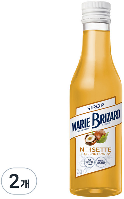 마리브리자드 헤이즐넛 시럽, 250ml, 2개