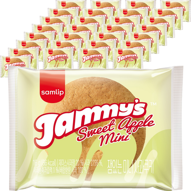 재미스 잼있는 미니사과쿠키, 16g, 100개