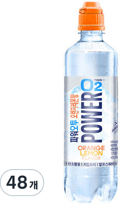 파워오투 오렌지 레몬향 혼합음료, 500ml, 48개
