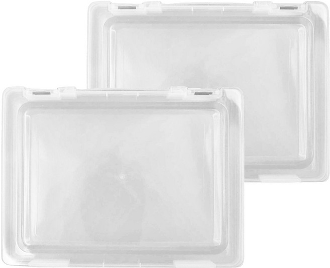 Gee Jump 巨匠文具 B5文件收納盒 26.5 x 19.5cm, 2個, 透明