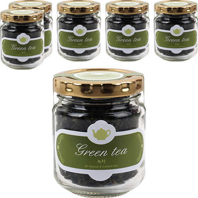 아름드레 유리병 녹차 세작, 30g, 6개, 1개