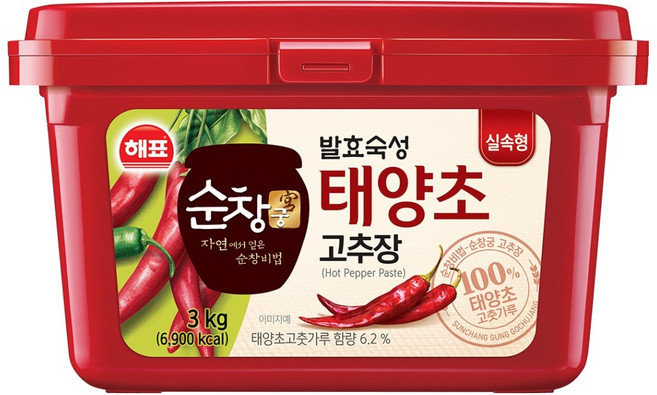 순창궁 태양초 고추장, 3kg, 1개