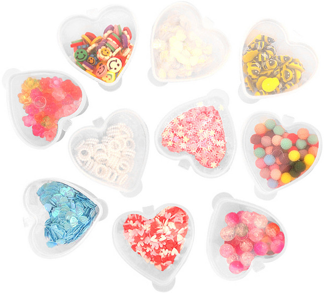 투영디자인 슬라임 토핑 파츠 10종 세트, 1세트, 랜덤 발송