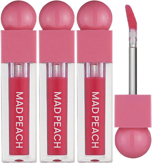 매드피치 글로우핏 무드 글로스, 03 물먹핑크, 3.8ml, 3개