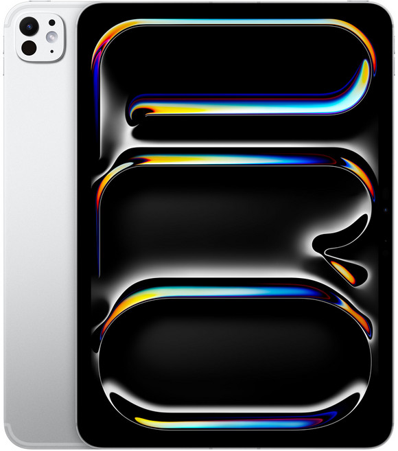 Apple 정품 2024 아이패드 프로 11 M4칩 스탠다드 글래스, 실버, 2TB, Wi-Fi+Cellular