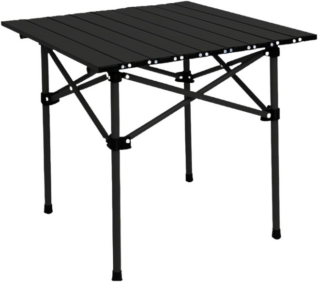 MP OUTDOOR 蛋捲折疊桌, 黑色