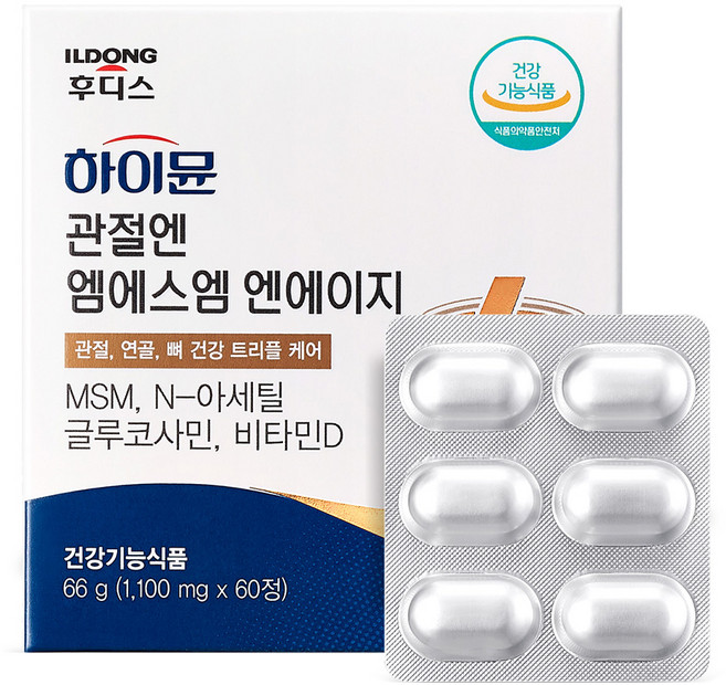 일동후디스 하이뮨 관절엔 엠에스엠 엔에이지 66g, 60정, 1개