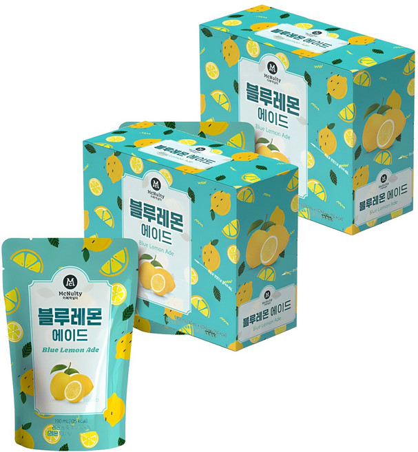 맥널티커피 블루레몬에이드, 190ml, 20개