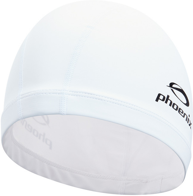 피닉스 PU 코팅 우레탄 수영모자, White, 1개