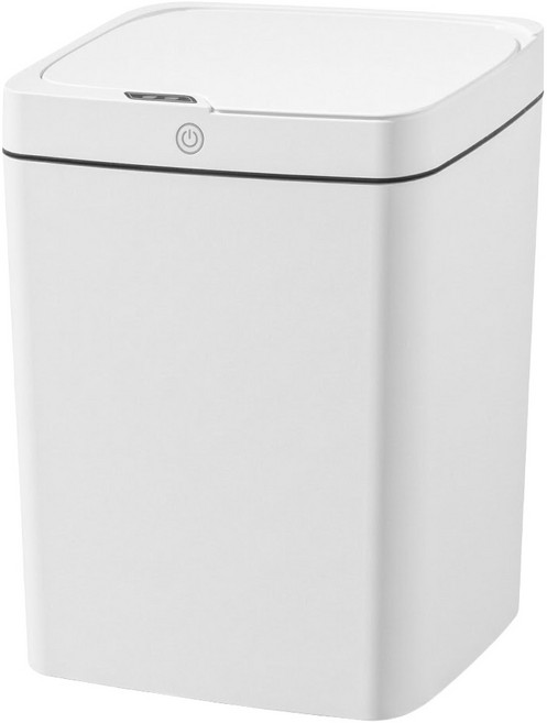 輕奢智能垃圾桶 電池款 18L, 輕奢白